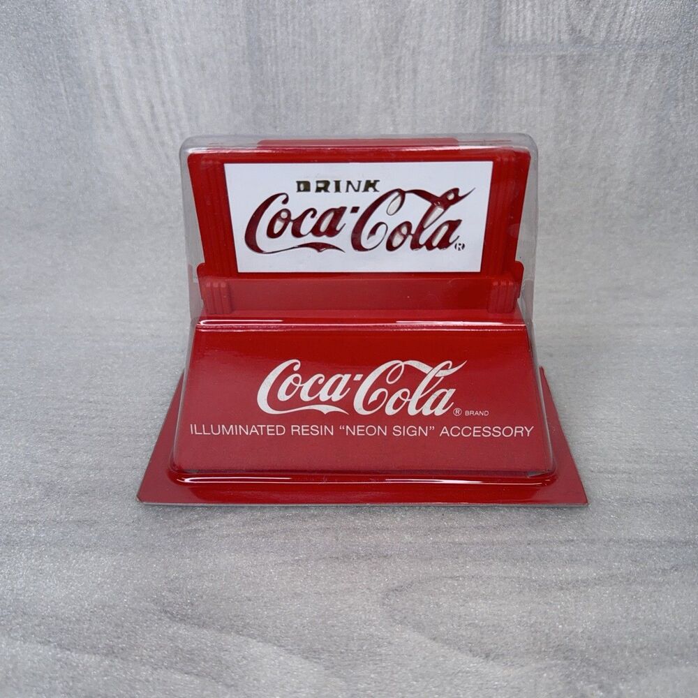 Department 56 Village Coca-Cola Illuminated Resin Sign Accessory 5482-8 Tested